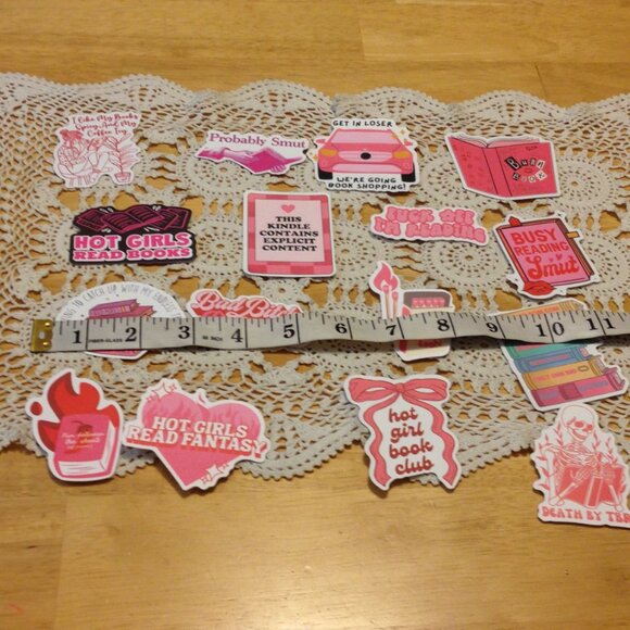 Smutty Book Lover's Stickers - for scrapbooks, computer book covers, crafts - Picture 2 of 9